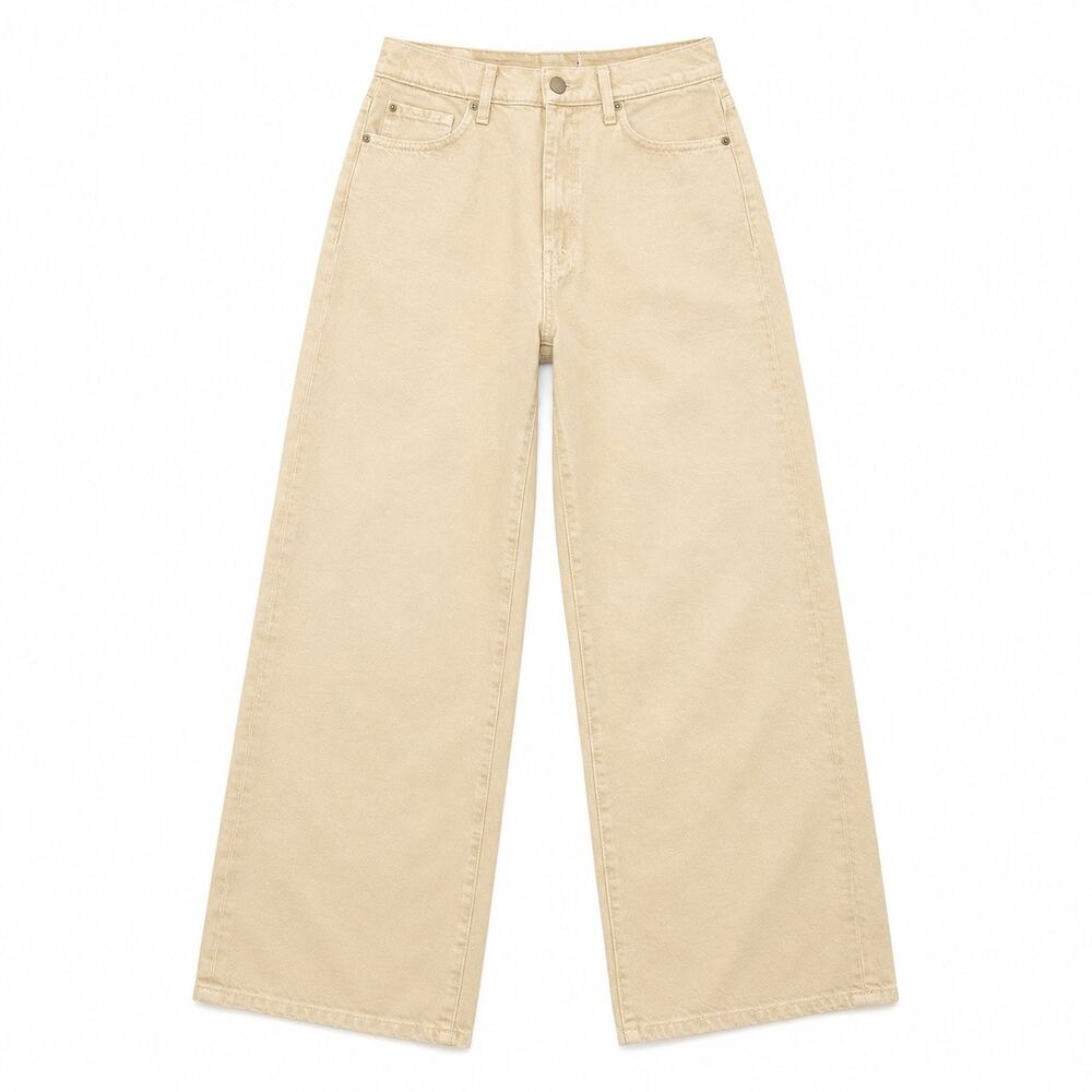 Urban Outfitters BDG High Waist Wide Leg Cream Jeans. Women 25